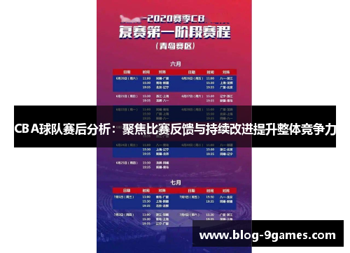 CBA球队赛后分析：聚焦比赛反馈与持续改进提升整体竞争力