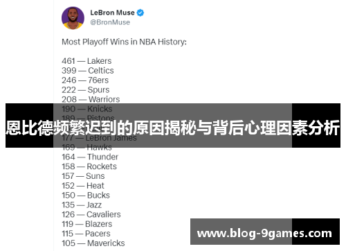 恩比德频繁迟到的原因揭秘与背后心理因素分析
